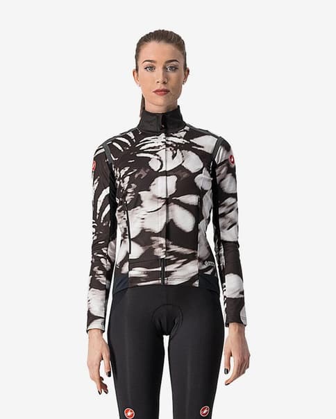 Chaqueta Castelli Perfetto RoS Rosso Corsa Unlimited GORE-TEX INFINIUM™ negro blanco mujer
