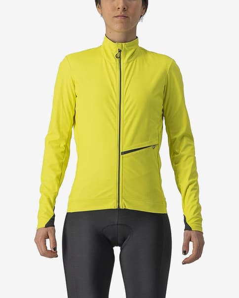 Chaqueta Castelli Go GORE-TEX INFINIUM™ amarillo brillante gris mujer