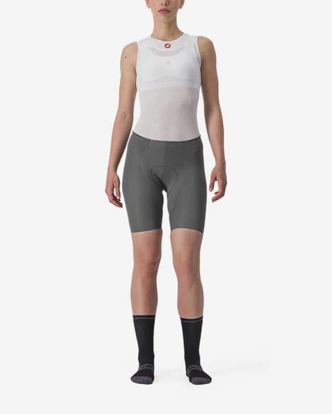 Castelli Free Aero Race Rosso Corsa Cycling Shorts Bronze Grey Women