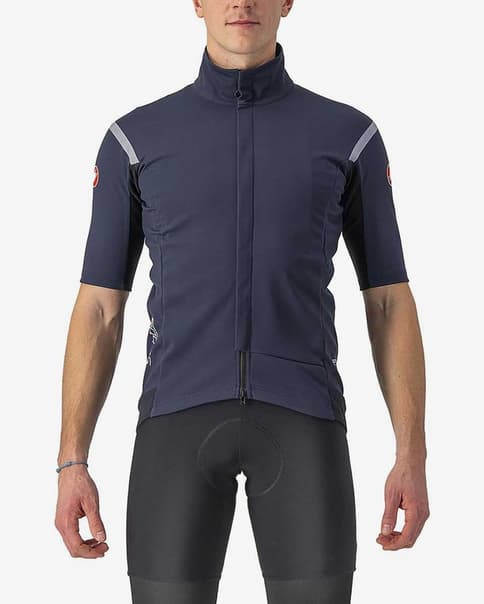 Maillot Castelli Gabba RoS 2 Rosso Corsa GORE-TEX INFINIUM™ manga corta azul oscuro plata