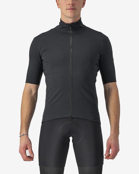 Maillot Castelli Perfetto RoS 2 Wind Rosso Corsa GORE-TEX INFINIUM™ manga corta negro claro