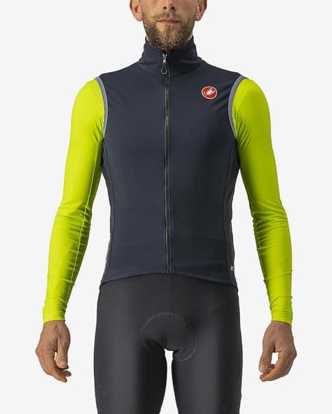 Chaleco cortavientos Castelli Perfetto RoS 2 Rosso Corsa GORE-TEX INFINIUM™ negro claro