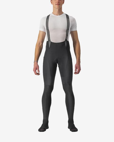 Castelli Free Aero Rosso Corsa Bib Tights Black