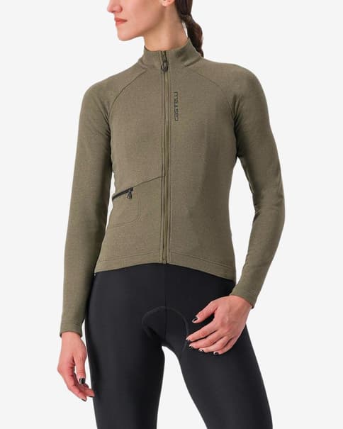 Castelli Unlimited Trail Damen Langarmtrikot moosgrau