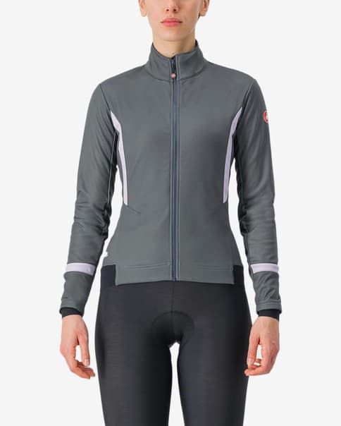 Chaqueta Castelli Dinamica 2 GORE-TEX INFINIUM™ gris oscuro violeta mujer