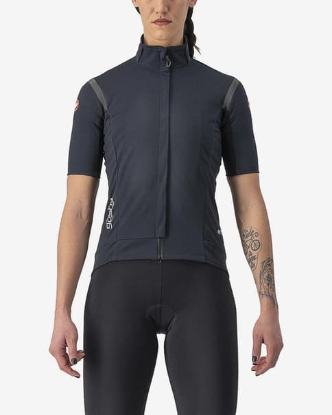 Maillot Castelli Gabba RoS 2 Rosso Corsa GORE-TEX INFINIUM™ manga corta negro claro mujer