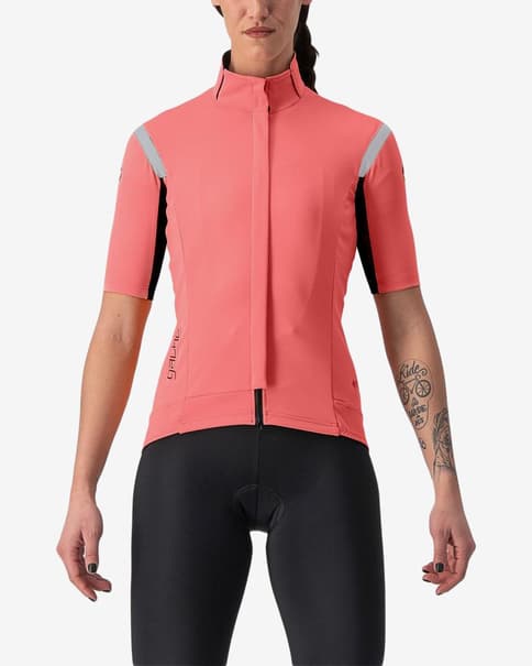 Maillot Castelli Gabba RoS 2 Rosso Corsa GORE-TEX INFINIUM™ manga corta rojo viejo mujer