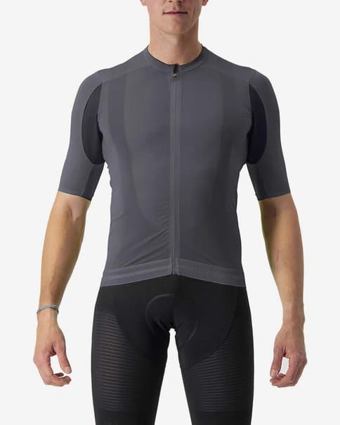 Maillot Castelli Superleggera 3 manga corta gris oscuro
