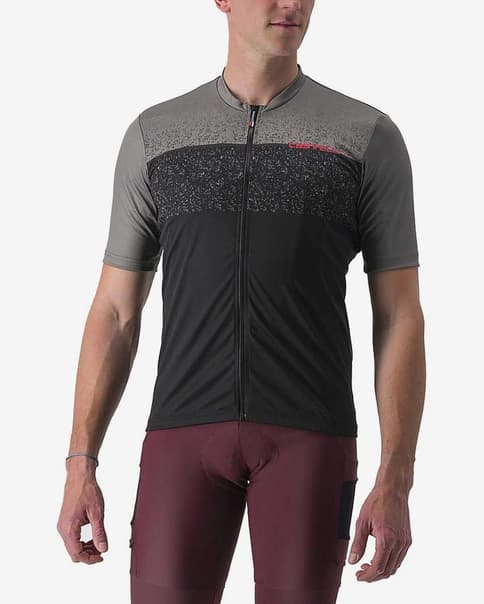 Castelli Unlimited Entrata Kurzarmtrikot grau/schwarz