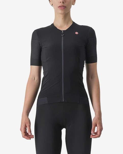Maillot Castelli Premio manga corta negro claro mujer