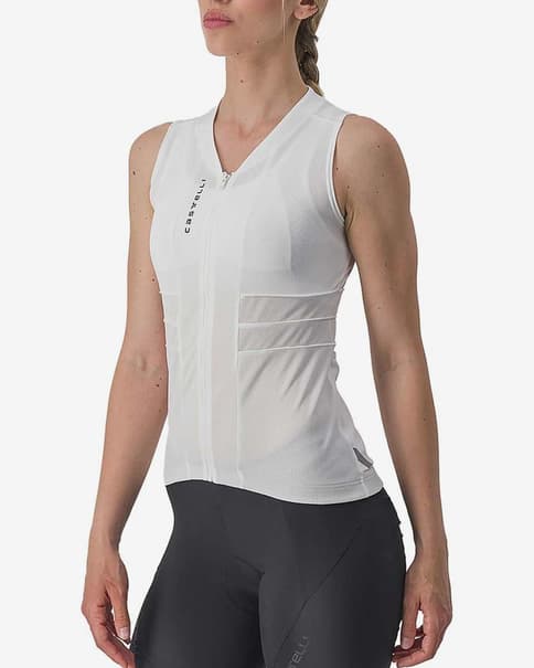 Maillot Castelli Anima 4 sin mangas blanco mujer