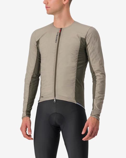 Maillot Castelli Fly Jack-sey GORE-TEX INFINIUM™ manga larga gris claro gris oscuro