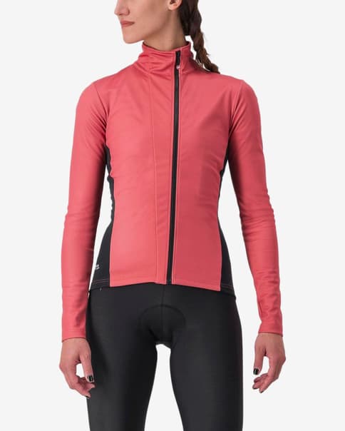Chaqueta Castelli Transition 2 GORE-TEX INFINIUM™ rojo viejo negro mujer