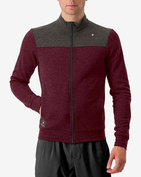 Chaqueta Castelli Vigorelli Track burdeos gris