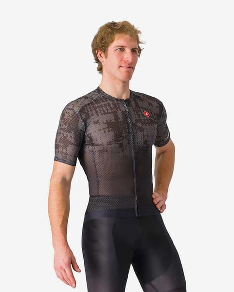 Maillot Castelli Insider 2 manga corta gris oscuro negro