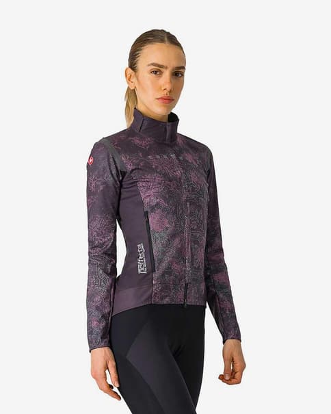 Chaqueta Castelli Perfetto Ltd RoS GORE-TEX INFINIUM™ lila oscuro negro mujer