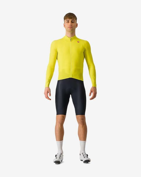 Castelli Aero Race long sleeve jersey bright yellow