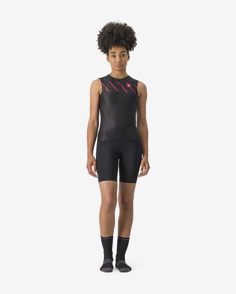 Culote sin tirantes Castelli Ride-Run negro mujer