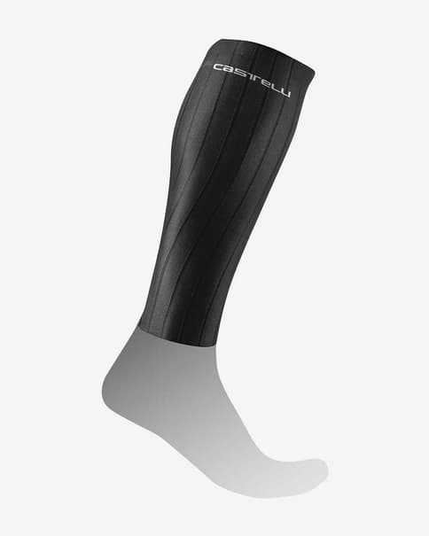 Medias de compresión Castelli Fast Legs Rosso Corsa negro mujer