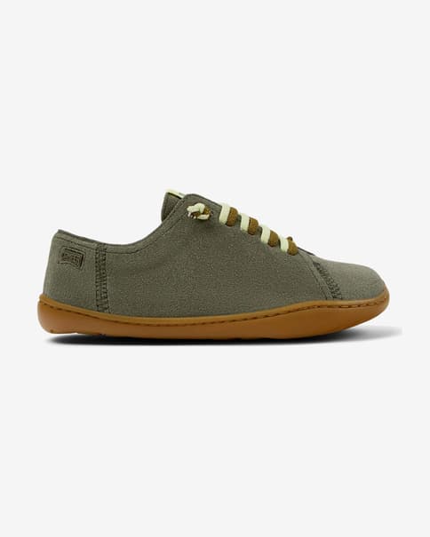 Zapatillas Camper Peu Cami verde oliva infantil