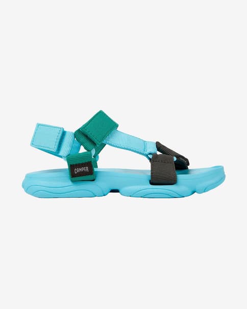 Sandali Camper Karst blu vivo verde donna