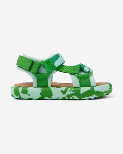 Sandalias Camper Pelotas Flota verde infantil