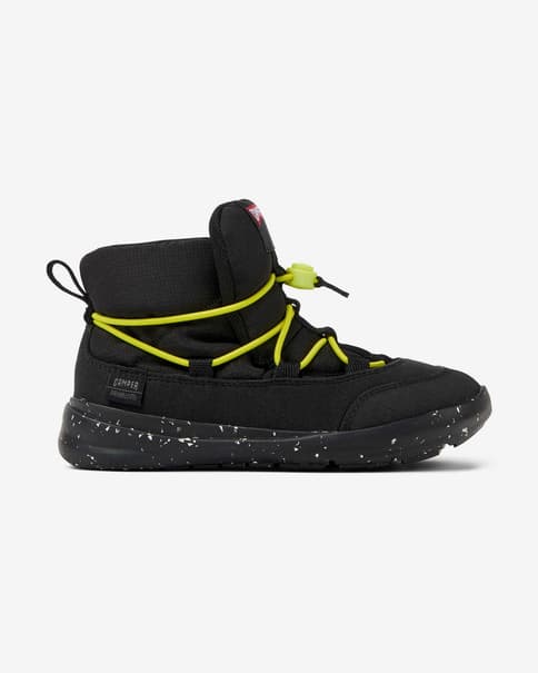 Botas Camper Ergo negro amarillo infantil