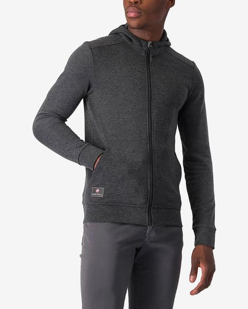 Sudadera con capucha Castelli Milano 2 gris oscuro