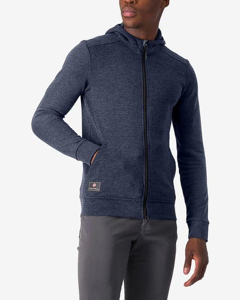 Sudadera con capucha Castelli Milano 2 azul oscuro