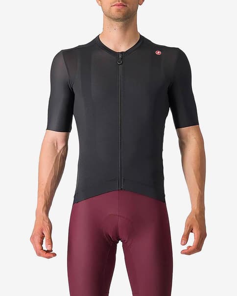 Maillot Castelli Espresso manche courte noir clair gris
