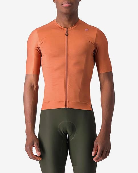 Maillot Castelli Espresso manche courte marron moka