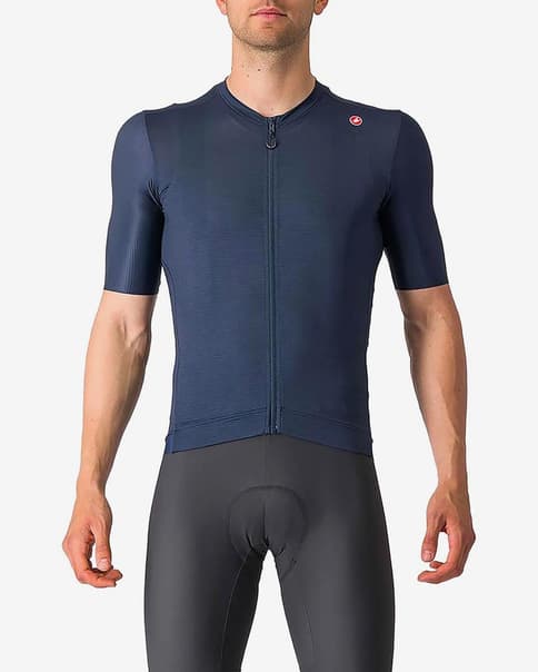 Maillot Castelli Espresso manche courte bleu foncé