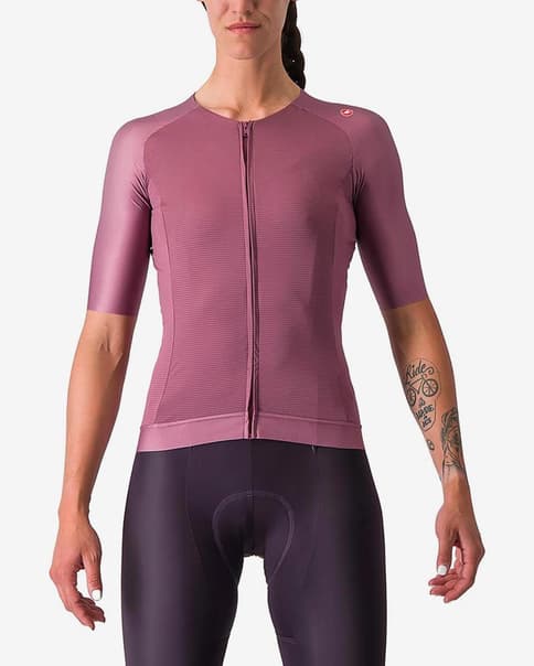 Castelli Aero Pro 7.0 Rosso Corsa Short Sleeve Jersey Lilac Women