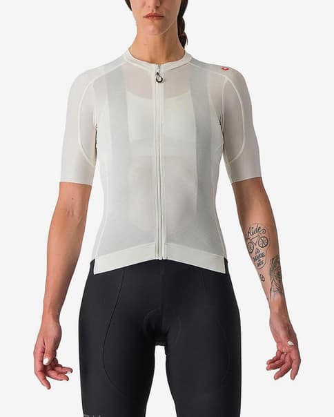Maillot Castelli Espresso manche courte ivoire femme