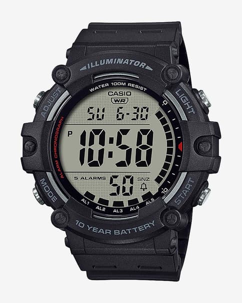 Casio Large LCD HD Dig 10Y 100M negro