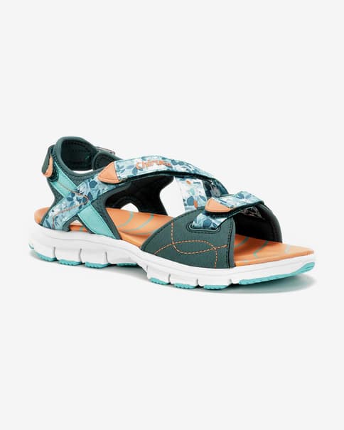 Sandalias Chiruca Zahara azul turquesa naranja mujer