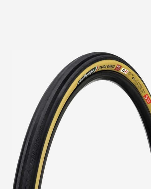 Pneu Challenge Strada Bianca 700x45 Tubeless Ready noir marron