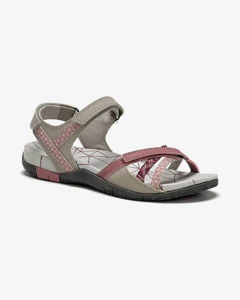 Sandalias Chiruca Valencia beige granate mujer