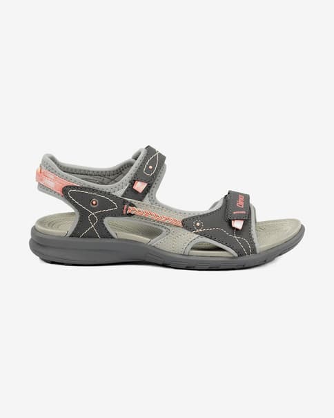 Sandalias Chiruca Mojácar gris oscuro rosa mujer