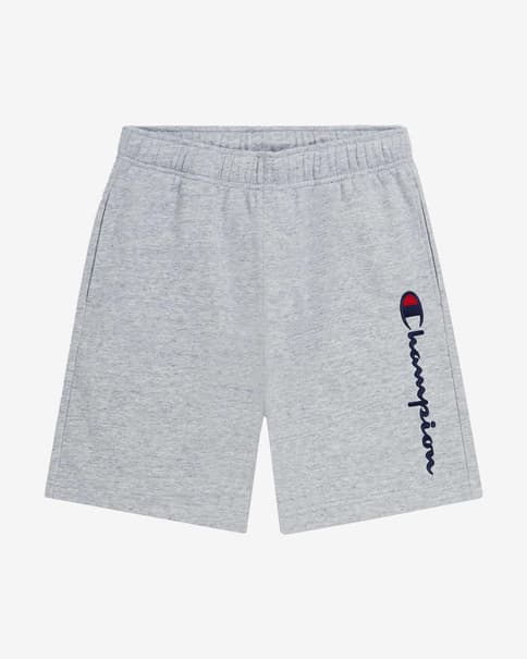 Pantalón corto Champion Legacy Authentic Big Logo gris luminoso