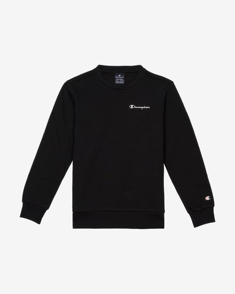Sudadera Champion Light Logo negro blanco infantil