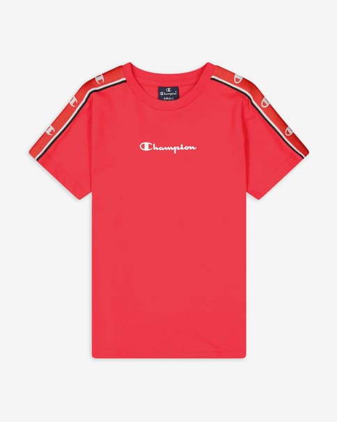 Camiseta Champion Crewneck manga corta rojo blanco junior