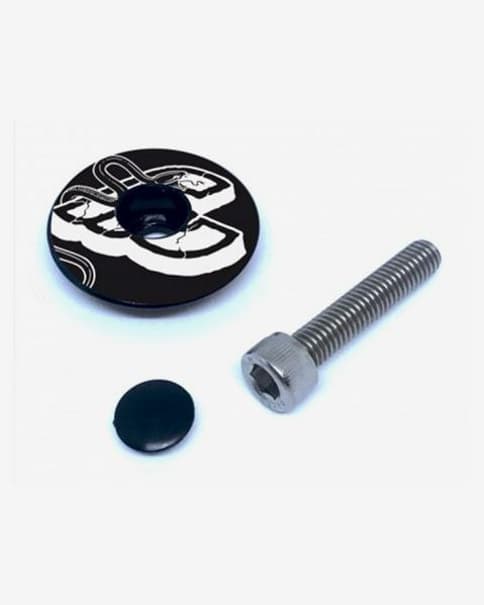 Cinelli Bolt Handlebar Plugs Black White