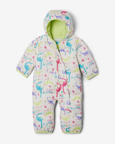 Tutina Columbia Snuggly Bunny bianco giallo fluo neonati