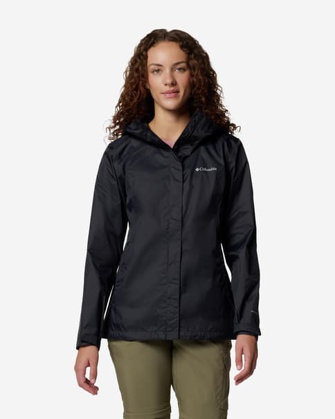 Chaqueta con capucha Columbia Arcadia II negro eclipse mujer