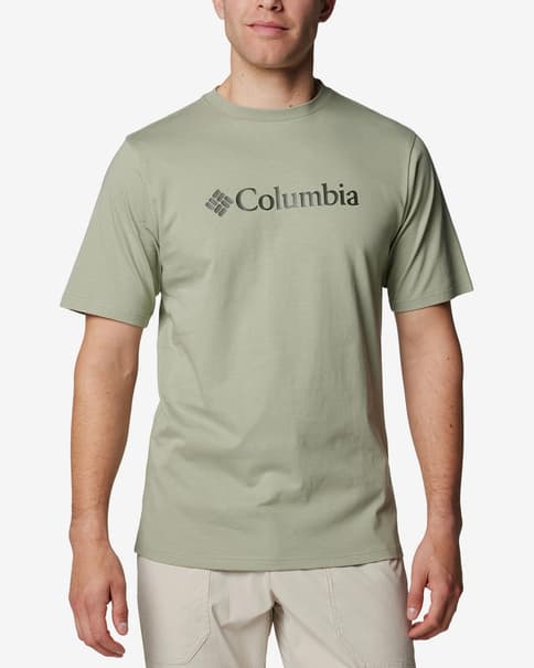 Camiseta Columbia CSC Basic Logo manga corta verde claro pálido