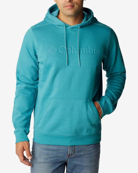 Sudadera con capucha Columbia CSC Basic Logo II azul turquesa