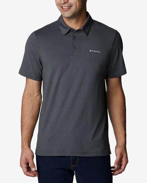 Polo Columbia Tech Trail manga corta negro