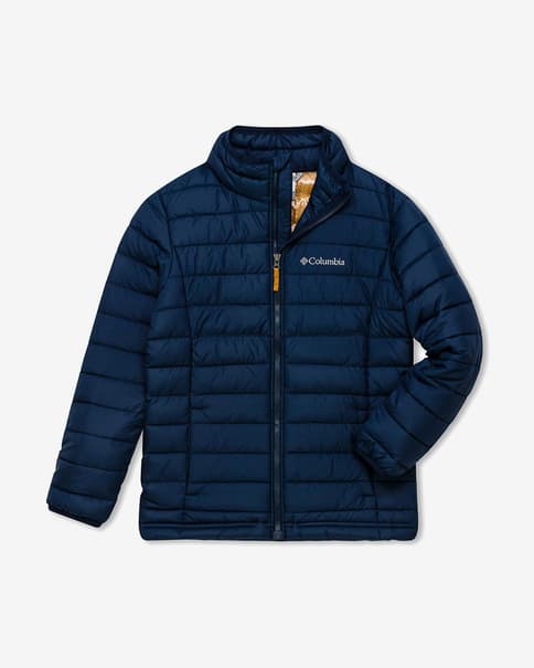 Giacca Columbia Powder Lite blu scuro bambini