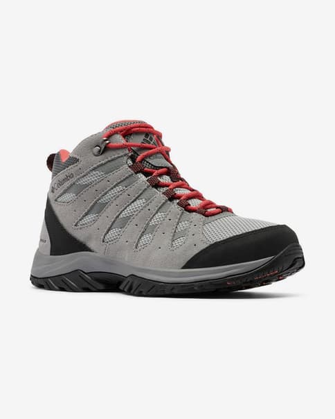 Botas Columbia Redmond III Waterproof gris claro rojo mujer